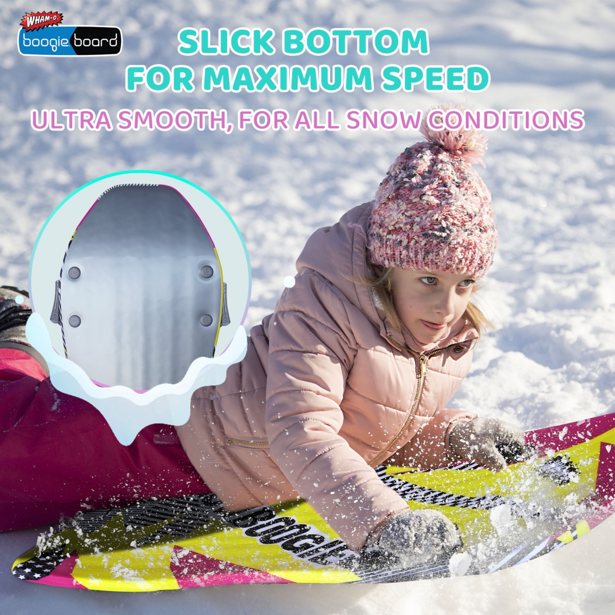 Air Thunder 40", Single Rider Snow Sled with Side Handles