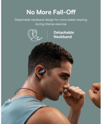 True Wireless Earbuds Bluetooth 5.3 Open Ear Headphones Sport Earphones,Eli Fit White