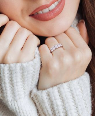 Moissanite Oval Five Stone Anniversary Band (2-1/2 ct. t.w.) in 10k White Gold