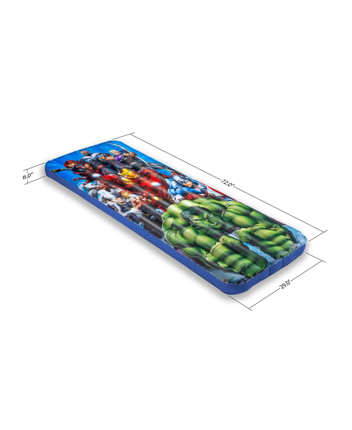 Living iQ Jr Twin Travel Size Kids Blow Up Air Bed Mattress