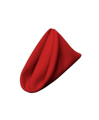 Set of 10 Fabric Napkins – 18x18-Inch Reusable Polyester Poplin Table Linens for Events & Restaurants