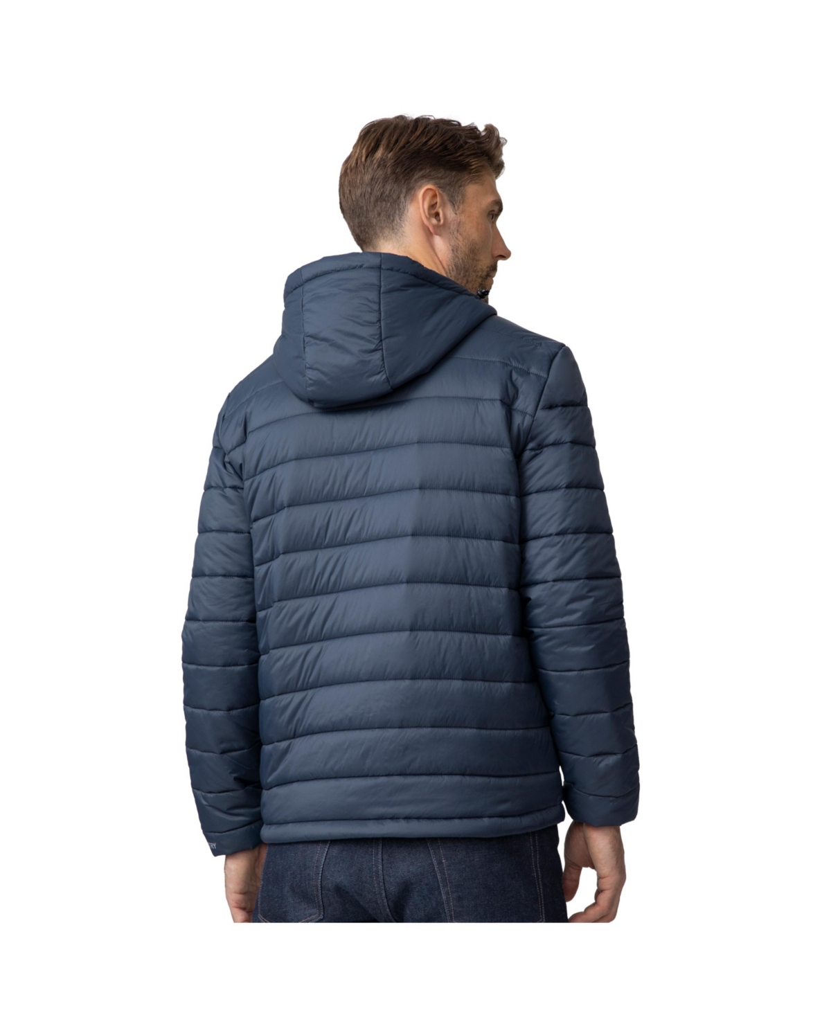 Free Country Men's Tri-Color Hooded Puffer Jacket