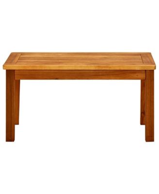Coffee Table Natural Acacia Solid Acacia Wood Small Durable
