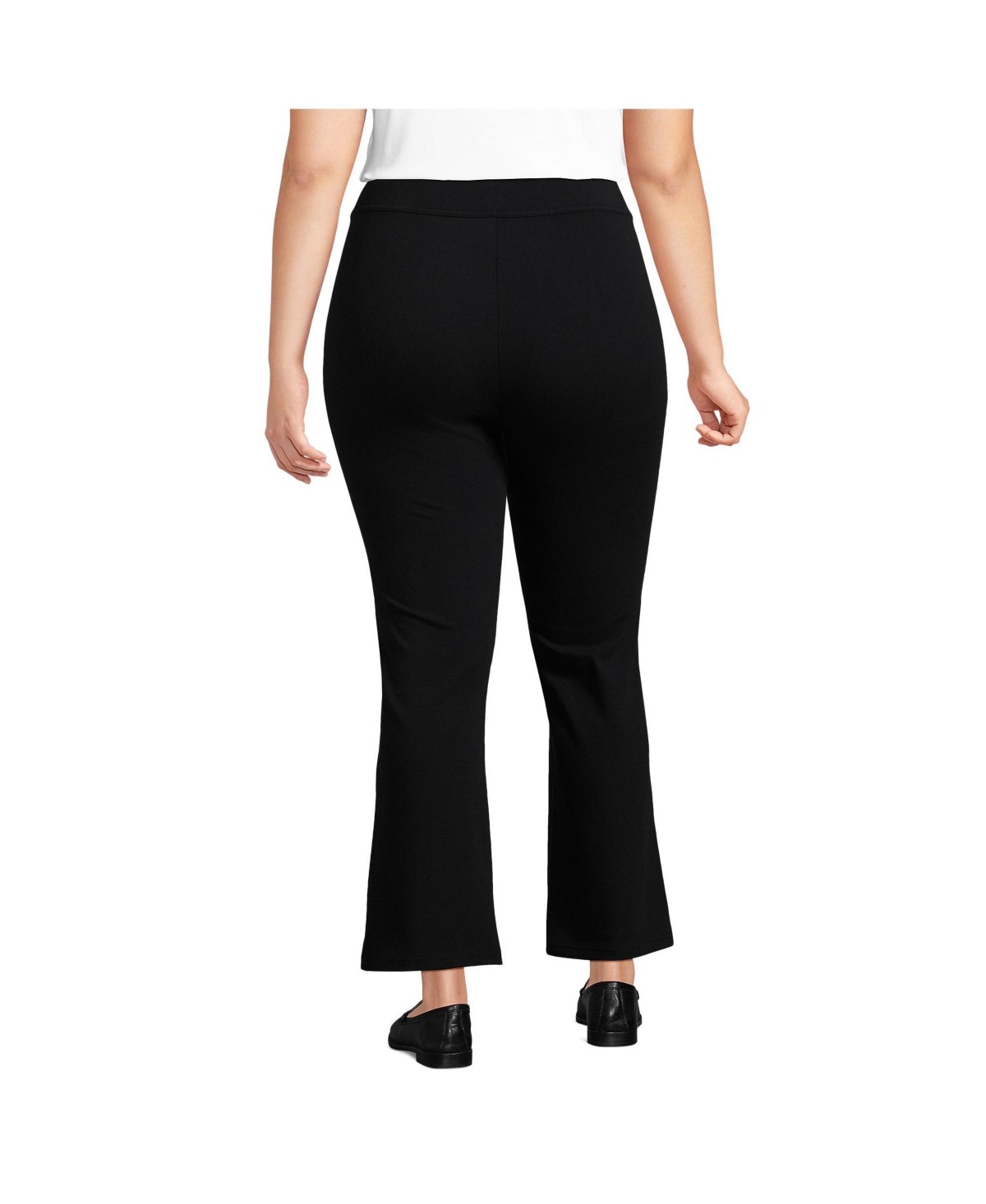 Lands' End Plus Size Starfish High Rise Kick Flare Crop Pants