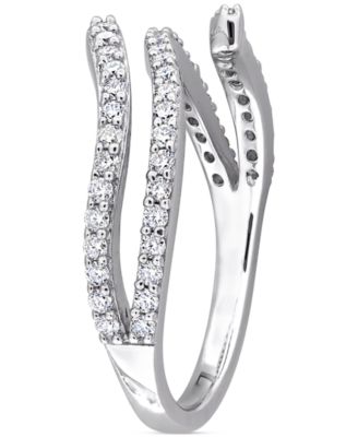 Moissanite Wrap Statement Ring (1/2 ct. t.w.) in Sterling Silver