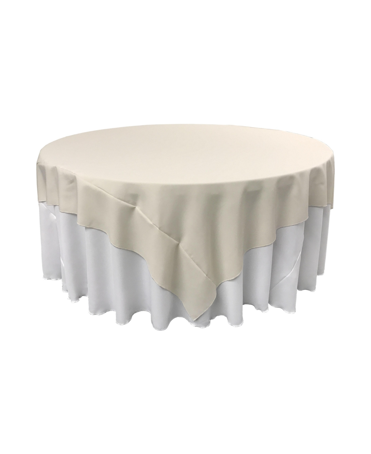 Slickblue 72x72 Inch Square Tablecloth Durable Polyester Poplin, Ideal for Dining & Events