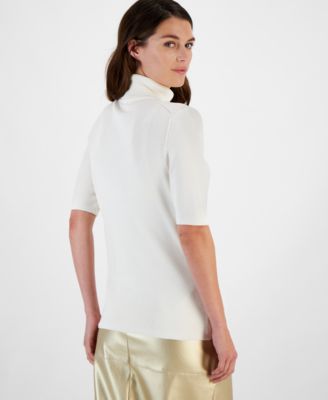 Women's Half-Sleeve Turtleneck Sweater