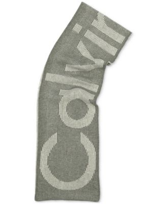 Men's Plaited Logo Scarf