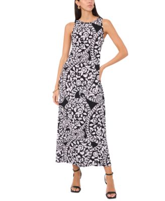 Vince Camuto Women's Floral-Print Sleeveless Maxi Dress - Macy's