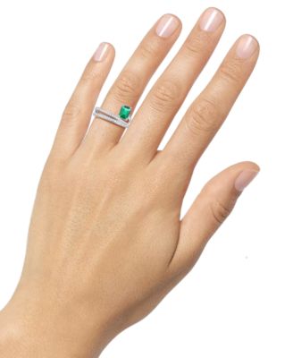 Amethyst (7/8 ct. t.w.) & Lab Grown White Sapphire Accent Coil Ring in 14k Gold-Plated Sterling Silver (Also in Additional Gemstones)