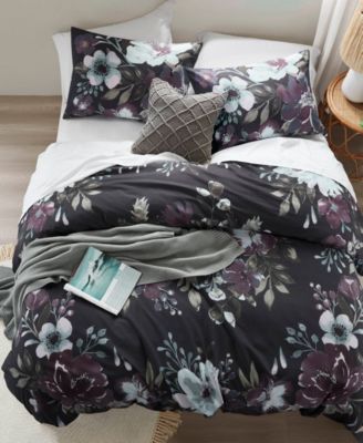 Jolene Floral 3-Pc. Duvet Cover Set, Full/Queen