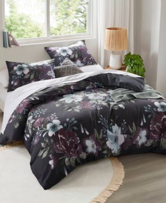 Jolene Floral 3-Pc. Duvet Cover Set, King/California King