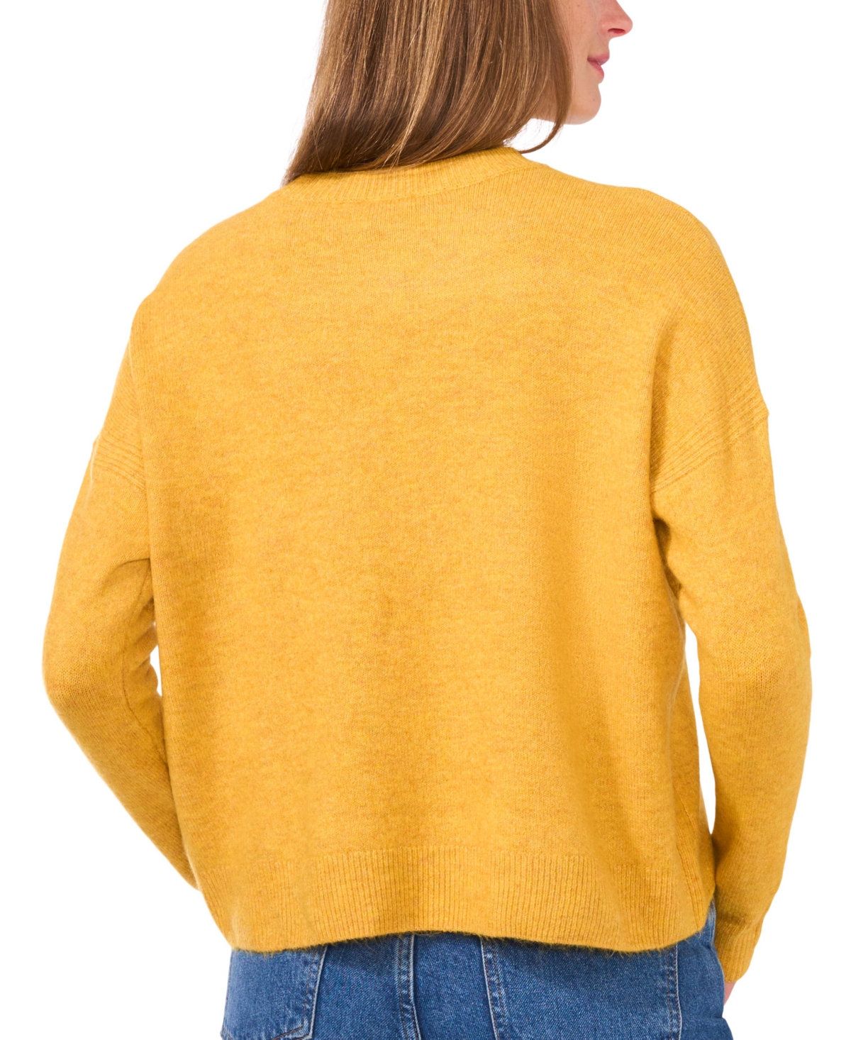 Vince Camuto Women's Ribbed Crewneck Long-sleeve Sweater