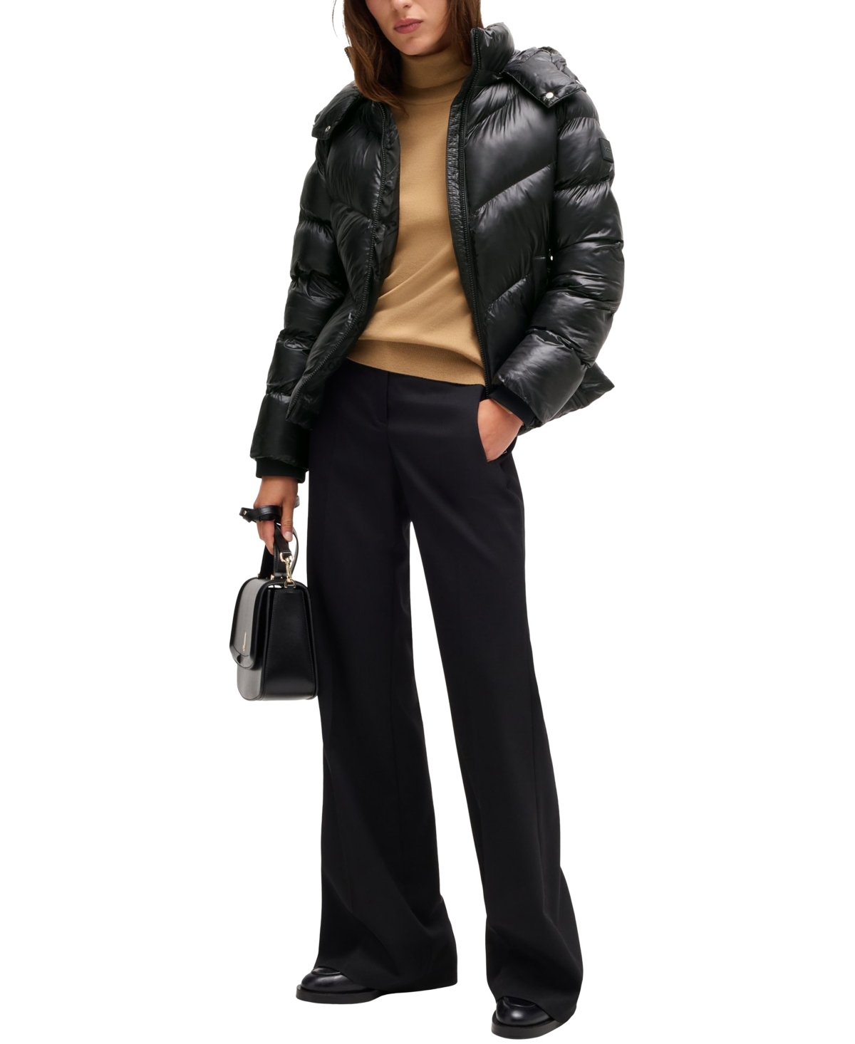 Hugo Boss Boss By  Women's Water-repellent Padded Jacket In Black