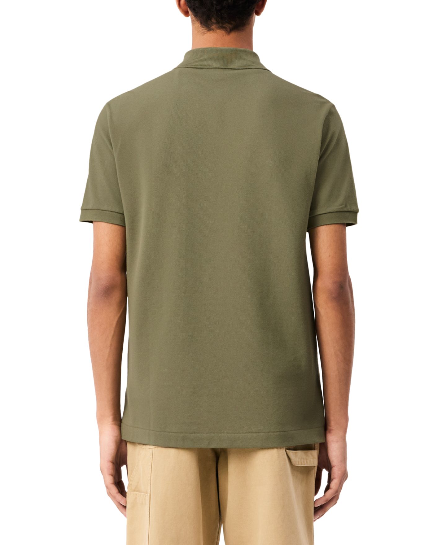 Мужское поло Lacoste Classic-Fit Original Polo Shirt, цвет: Хаки зелёный — фото 2