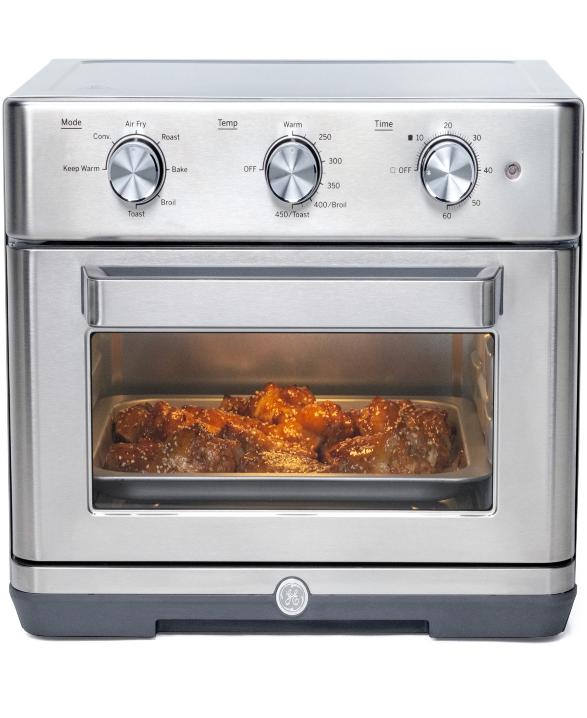 Ge Appliances Mechanical Air Fry 7-in-1 Toaster Oven In Stainless Steel