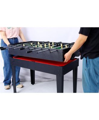 5-in-1 Multi-Game Table - Billiards, Push Hockey, Foosball, Ping Pong, and Basketball