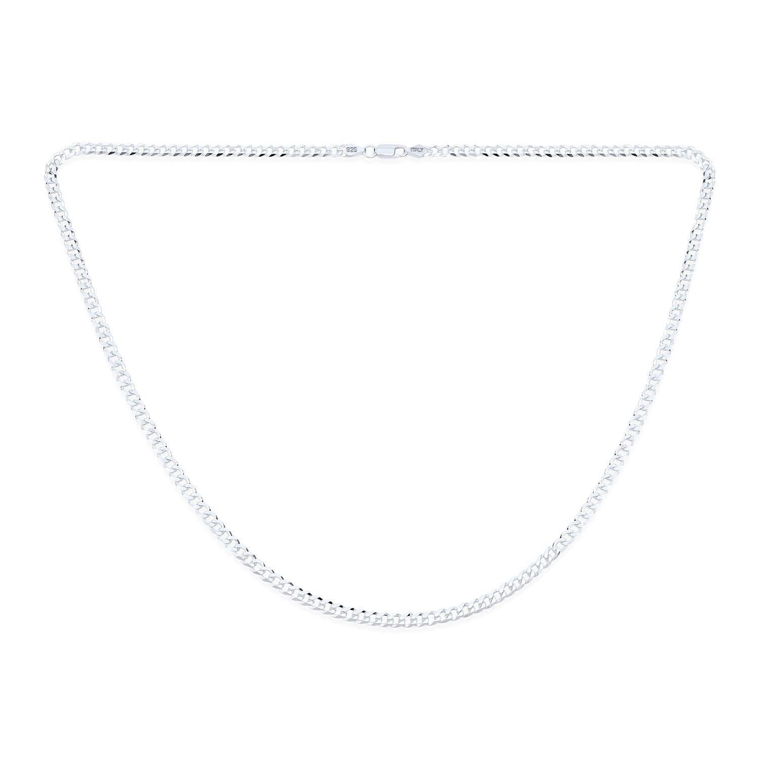 Solid Strong .925 Sterling 180 Gauge Miami Cuban Curb Chain Necklace