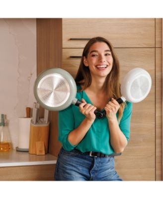 Leo Glints 5Pc Ceramic Nonstick Cookware Set, Spirit, Recycled