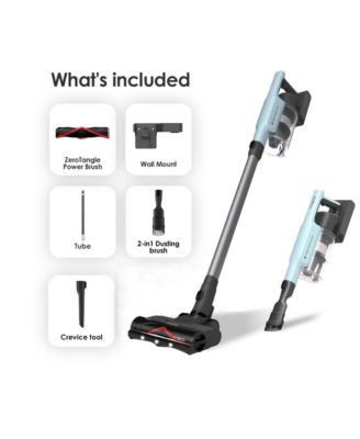 GO Pet Cordless Stick Vacuum with ZeroTangle Brush Technology, Powder Blue (GO303)