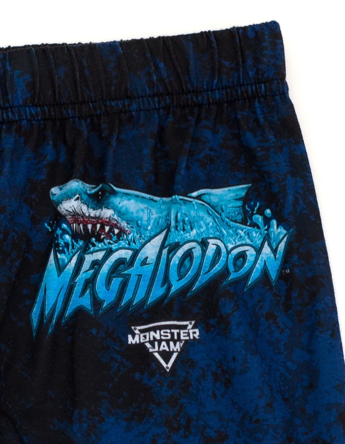 Monster Jam Boys Pullover Pajama Shirt and Pants Sleep Set to Grave Digger El Toro Loco- Megalodon