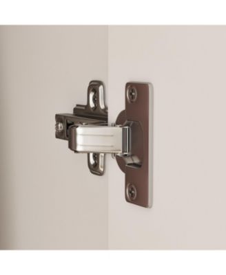 White 4-Door Armoires with Mirror, 2 Hanging Rods, 2-Drawers