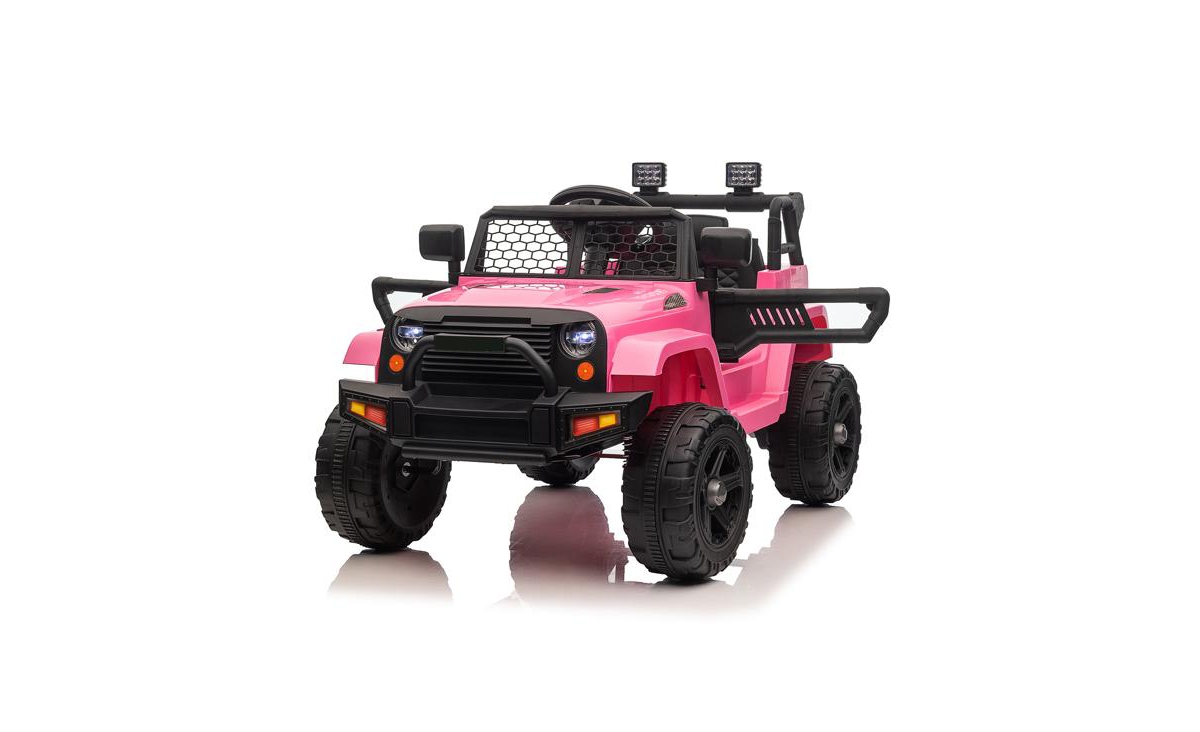 Slickblue Leadzm Dual Drive 12V 4.5A with 2.4G Remote Control –Jeep for Kids - Pink