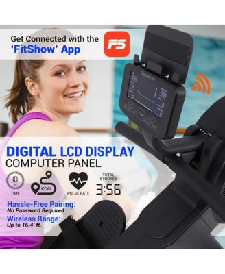 Smart Fitness Rowing Machine with Bluetooth and Foldable Design