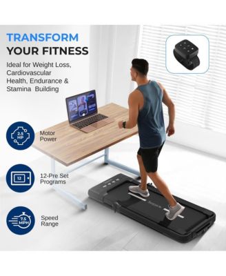 Folding Motorized Treadmill Machine with Two-Operation System Control