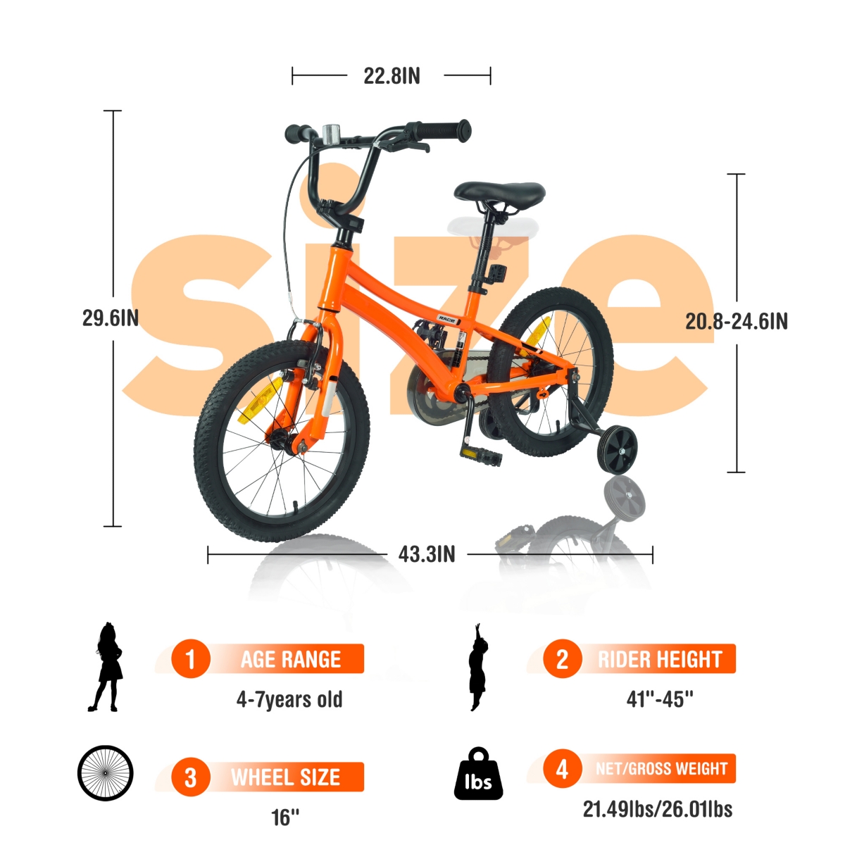 Slickblue Best Kids' Bikes with Training Wheels for Boys Age 4-7 Safe & Fun Bicycle Options