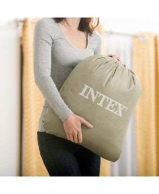 Comfort Deluxe Dura-Beam Plush Air Mattress Bed with Built-In Pump, Full