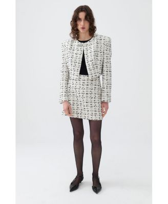 Women's Tweed Crop Jacket