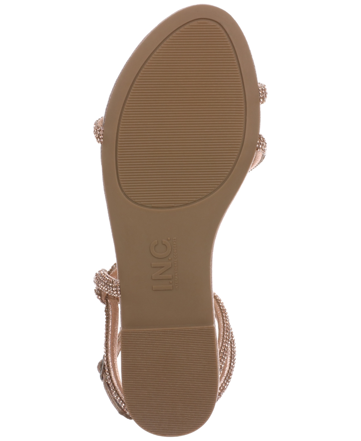 Shop Inc International Concepts Women's Addisonn Flat Sandals, Created For Macy's In Rose Gold