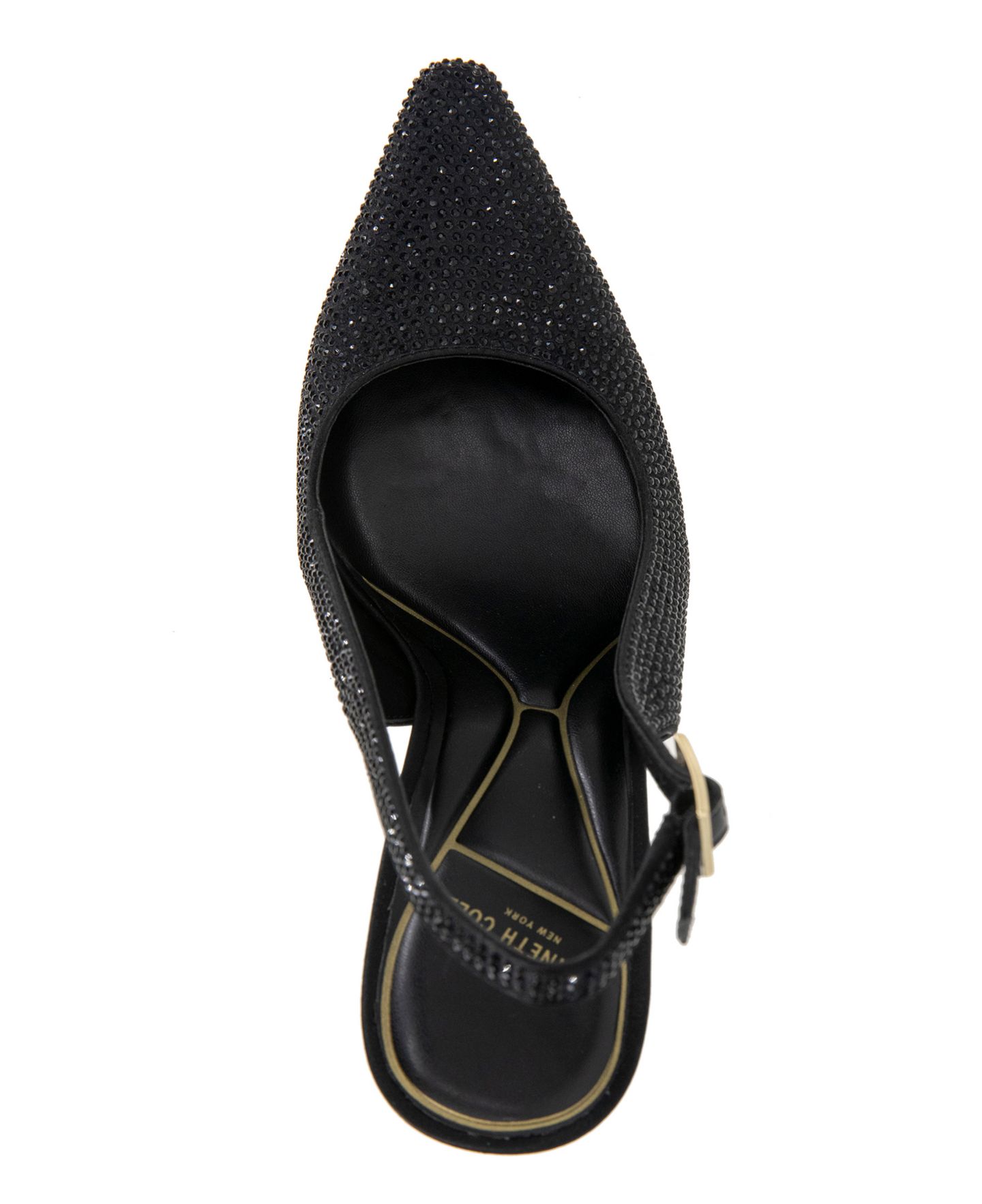 Женские туфли Kenneth Cole New York Quinnly Sling Crystal Pumps, цвет: Чёрный — фото 4