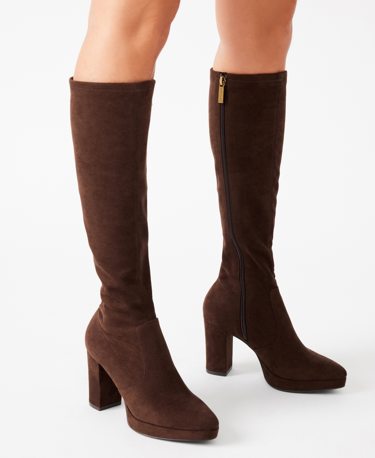 Anne Klein Women's Journey Block Heel Knee High Dress Boots