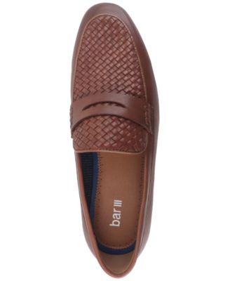Men's Beau Basketweave Apron Toe Penny Loafers, Created for Macy's 