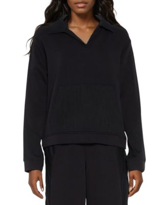 売れ筋商品|||スリードッツ カットソー トップス レディース Women's Kendra Collared V-Neck Long-Sleeve Top Cinder Three Dots Women's Kendra Collared V-Neck Long-Sleeve Top