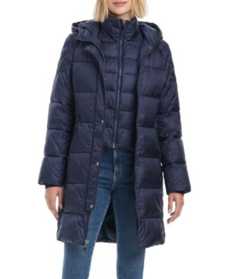 Women's Cire Mid-Length Fitted Puffer Coat