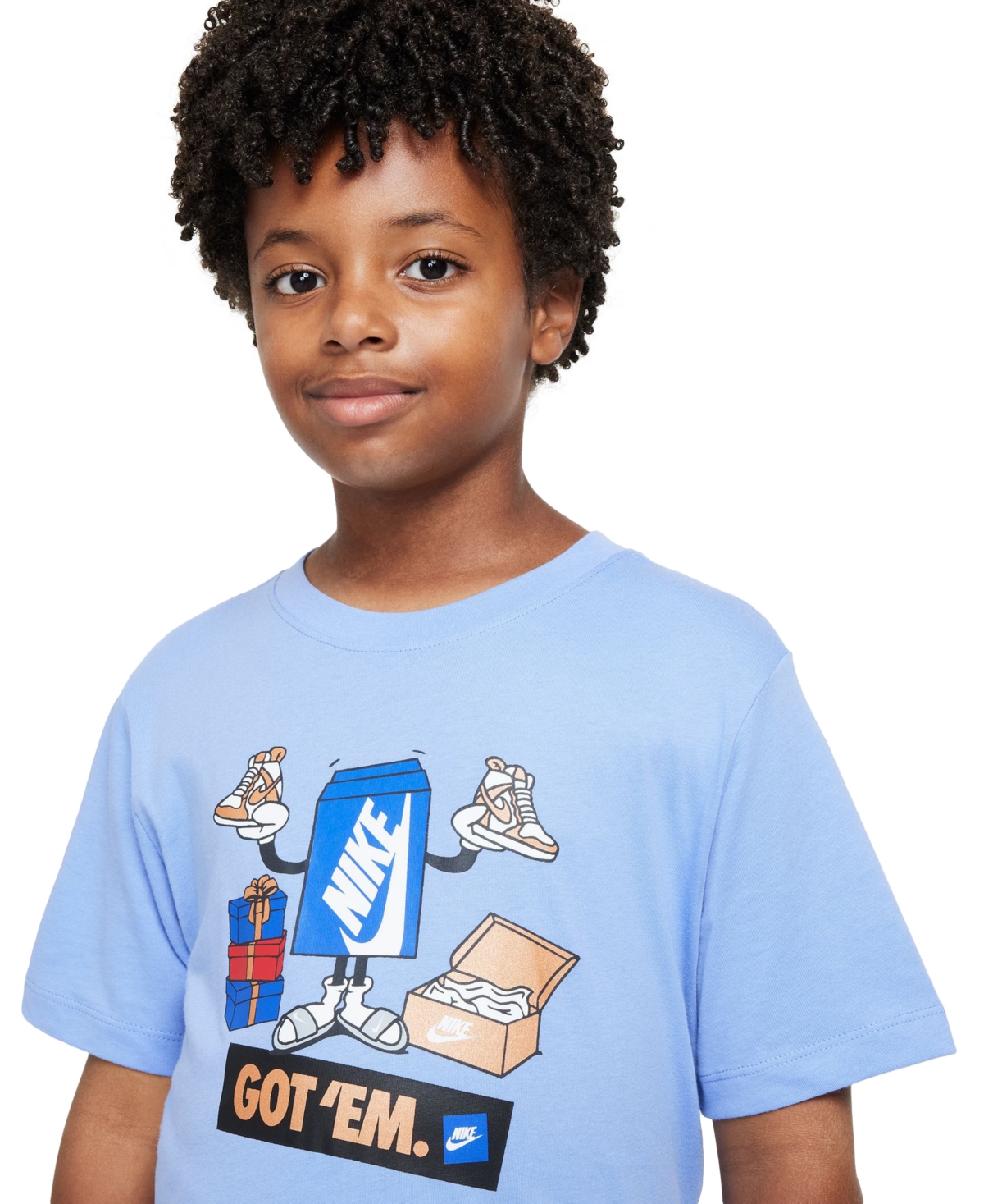 Nike Big Kids Sportswear Printed Crewneck T-Shirt