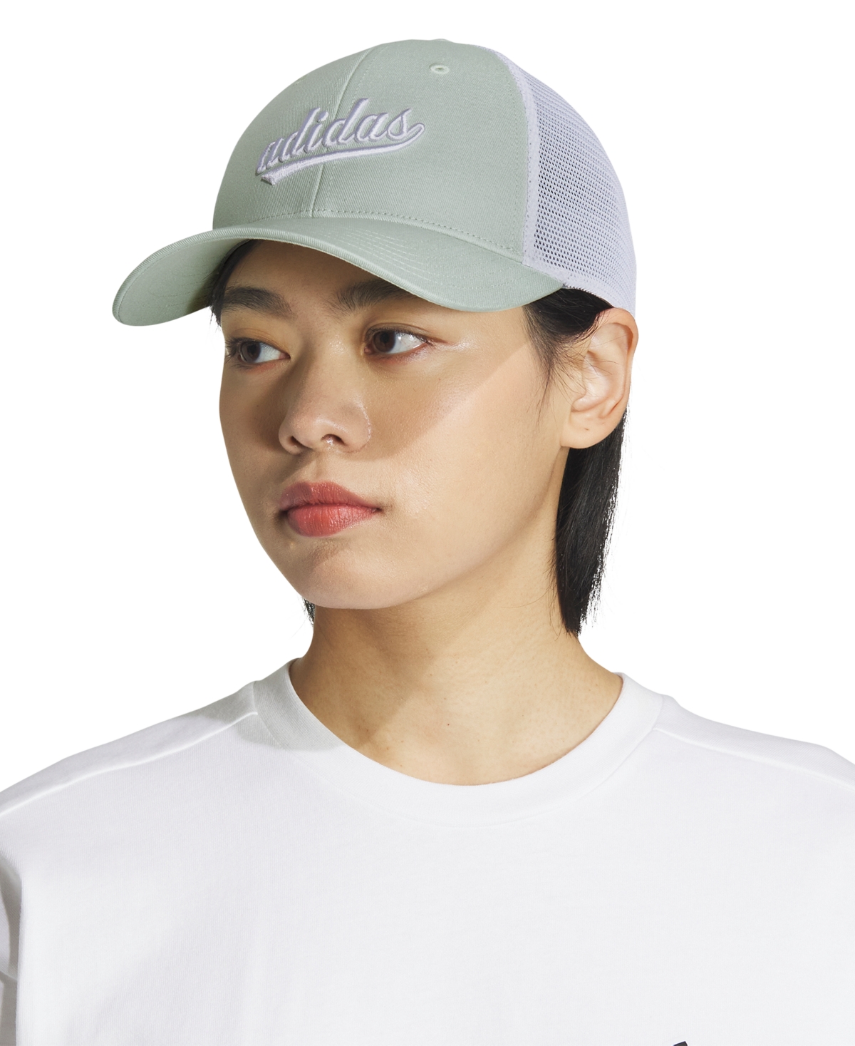 adidas Women's Mesh Trucker Hat -white