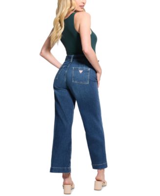 Women's Dakota Belted Wide-Leg Jeans