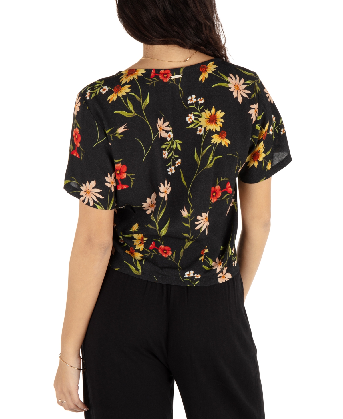 HURLEY JUNIORS' MEADOW BREEZE SHORT-SLEEVE TOP 