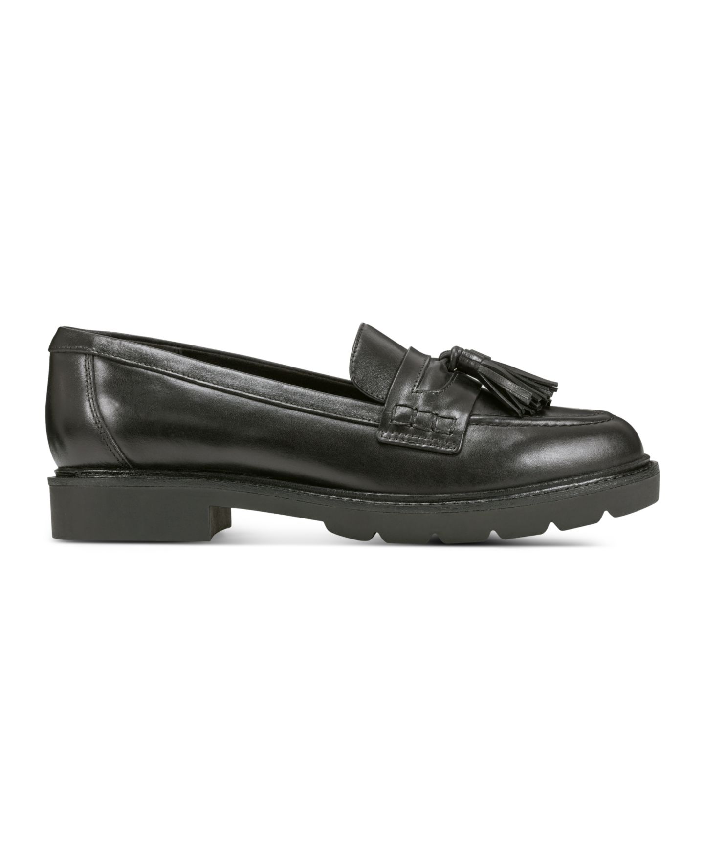 Женские туфли Rockport Kiara Tassels Tailored Almond Toe, цвет: Чёрный кожаный — фото 2