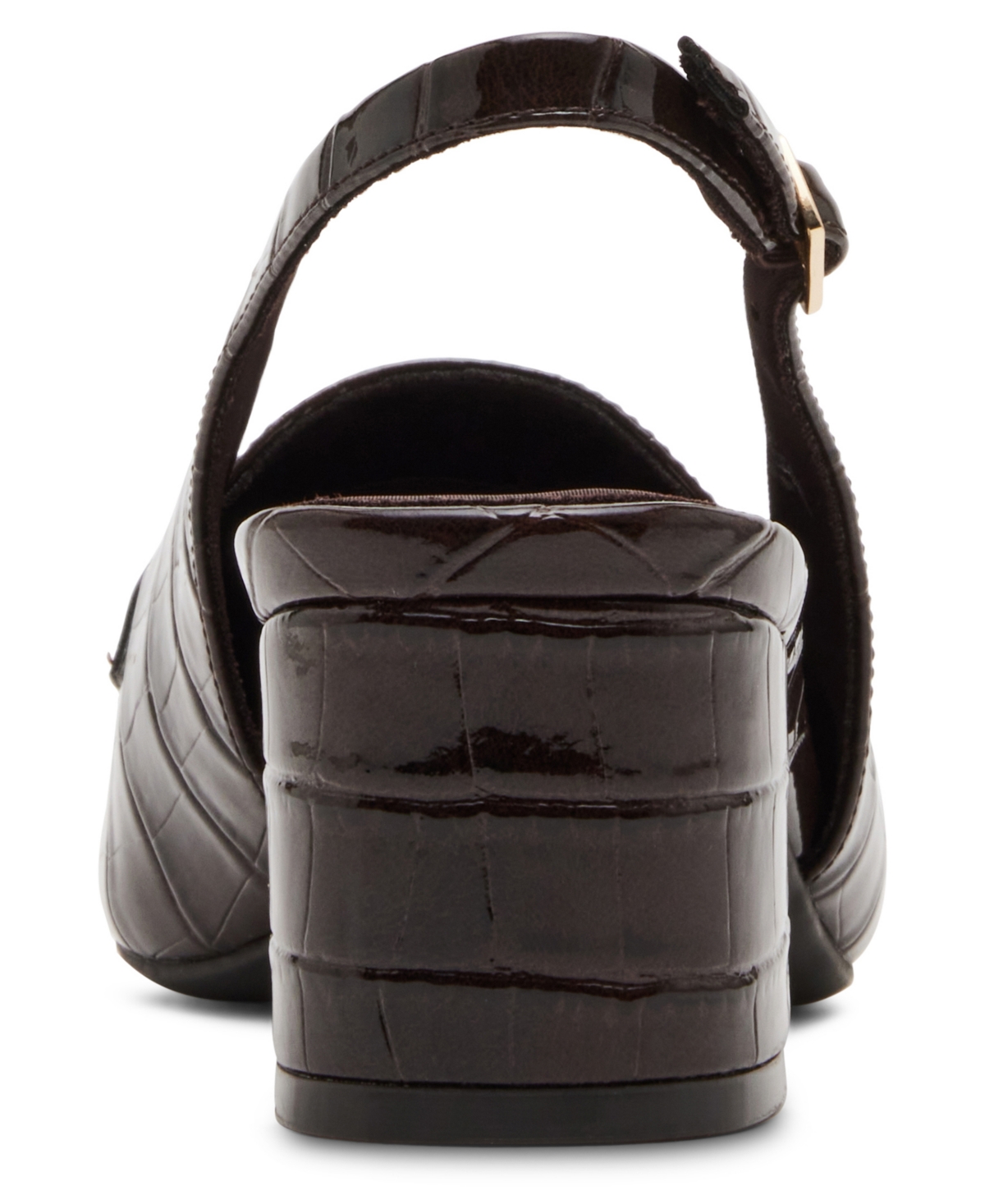 Anne Klein Women's Mona Croco Print Slingback Block Heel Pumps