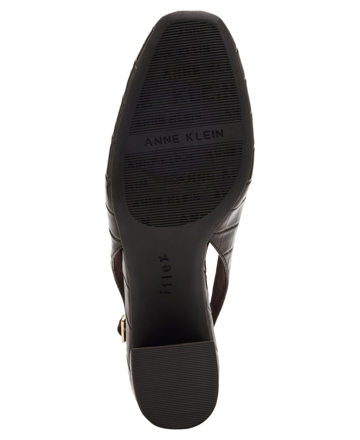 Anne Klein Women's Mona Croco Print Slingback Block Heel Pumps