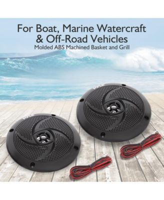 5.25" Low-Profile Marine Speakers, Waterproof, 180 Watt