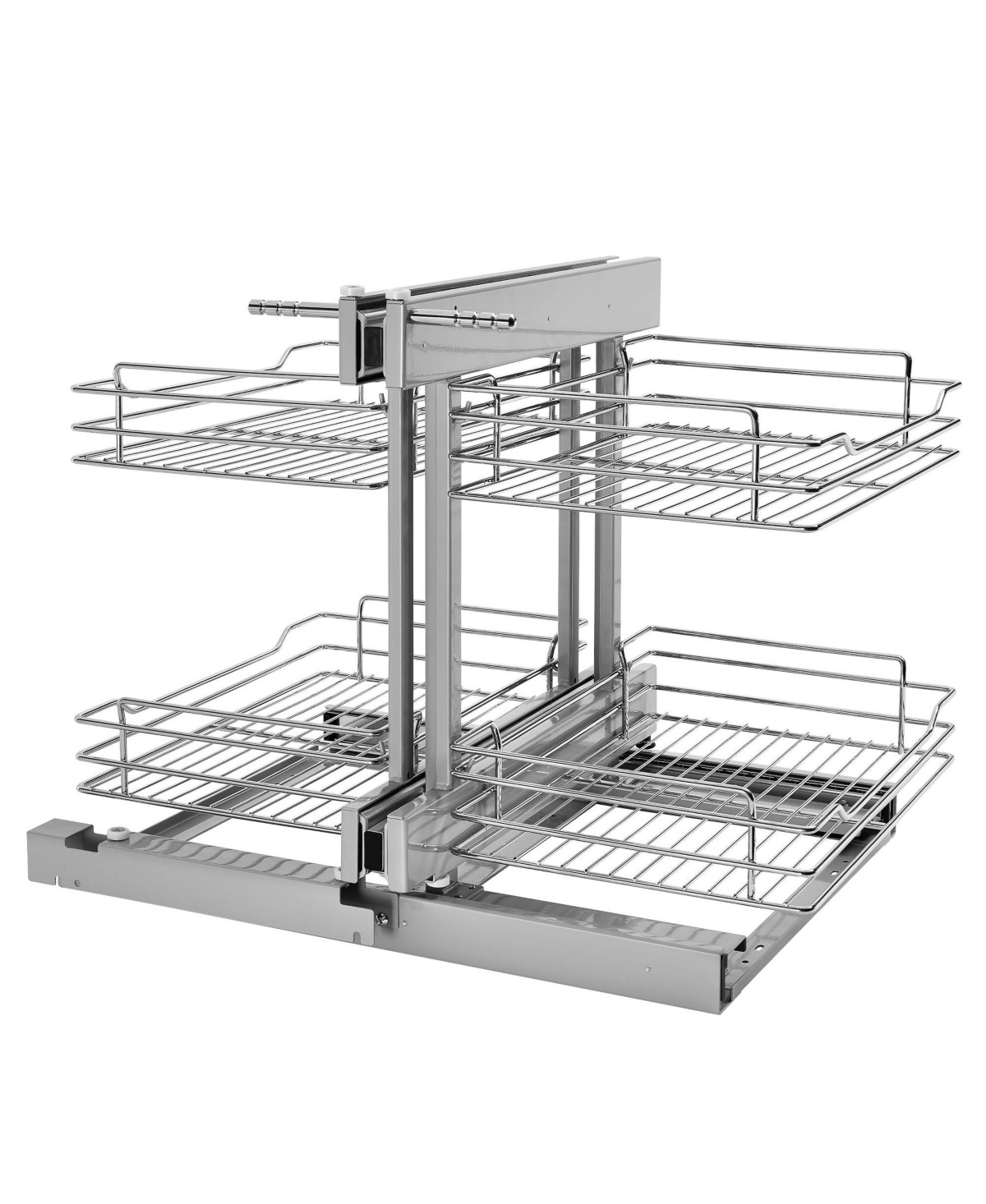 18'' Pullout Blind Corner Kitchen Cabinet Organizer, 5PSP-18-cr - Silver
