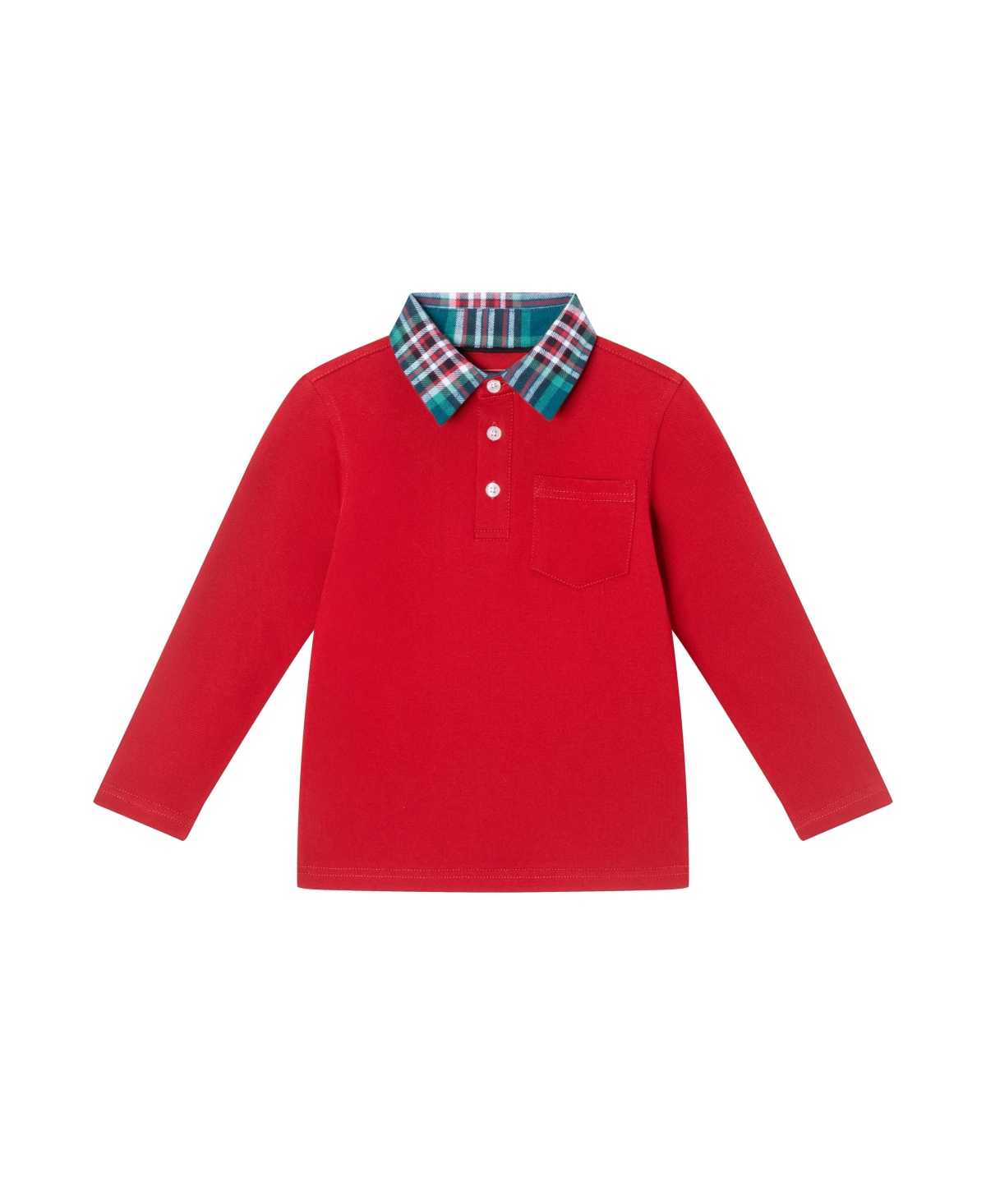Andy & Evan Little Boys Toddler/ChildPolo & Pants Set - Red holiday