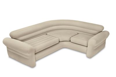 Inflatable Corner Living Room Neutral Sectional Sofa | 68575EP