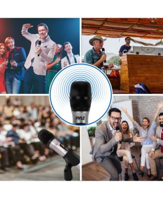 UHF Wireless Microphone Adapter System, Pro Audio Wireless Mic Transmitter with Selectable Frequency